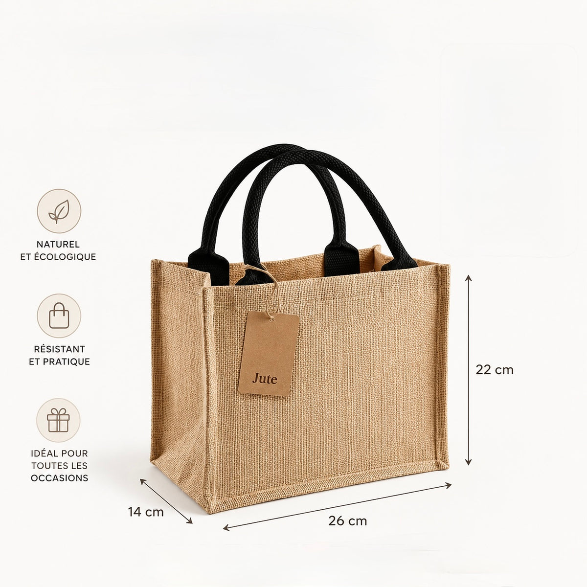 Sac en jute 100% naturel