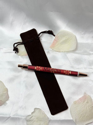 Stylo Personnalisé avec Pochette – Prénom ou Initiales au Choix