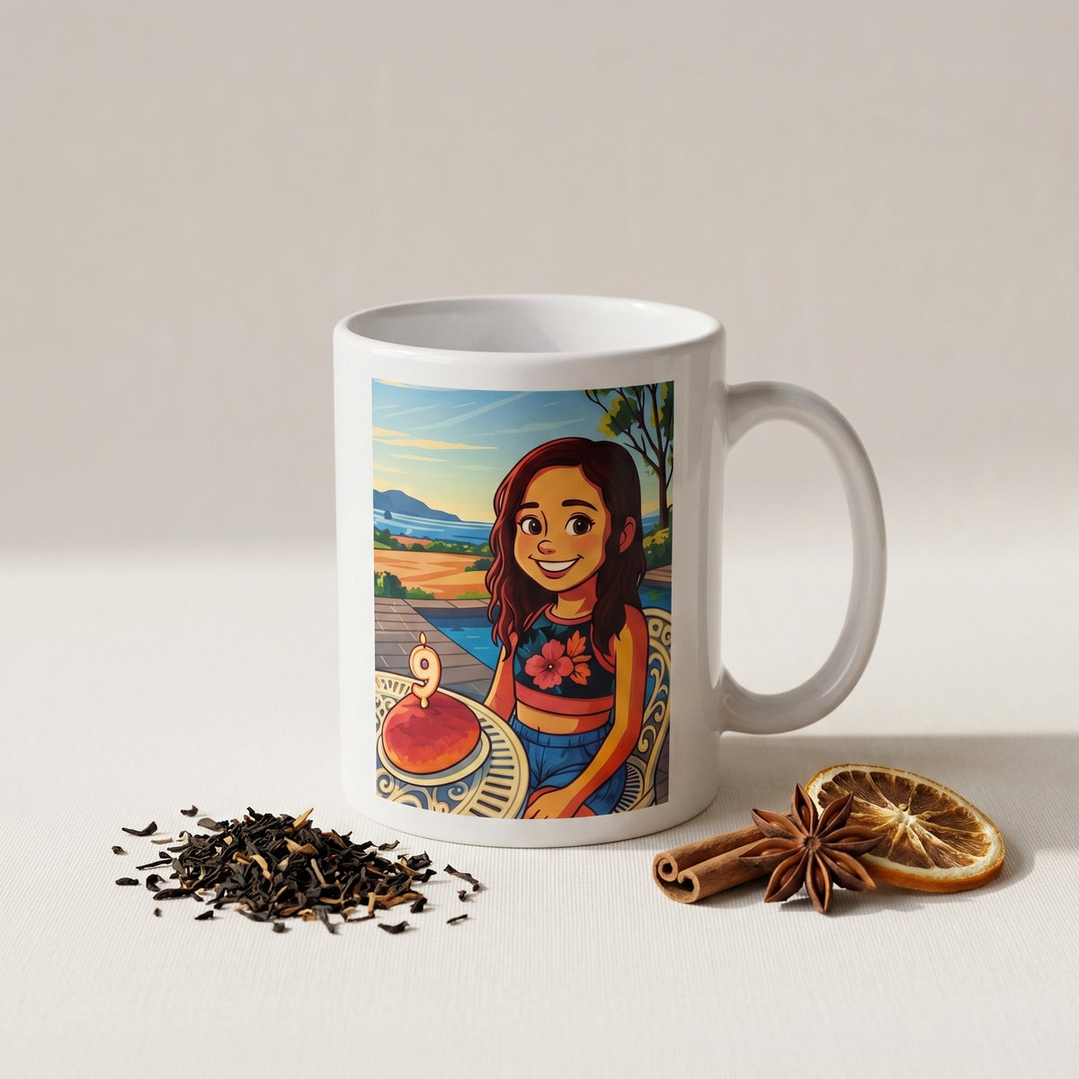Mug personnalisé style cartoons