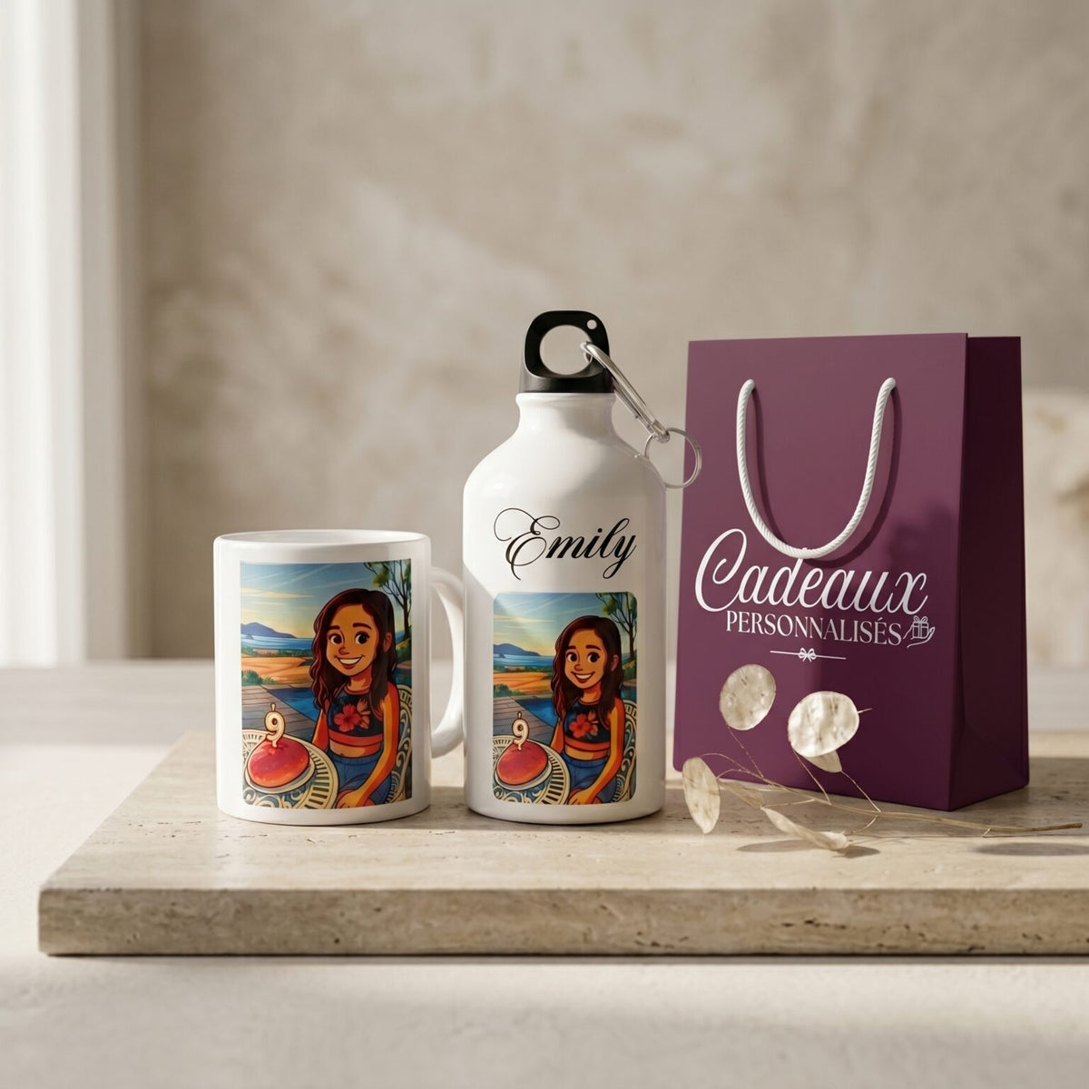 Mug personnalisé style cartoons