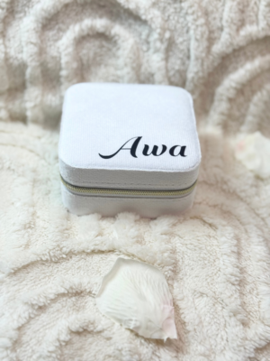 Boîte à Bijoux Personnalisée Femme Effet velours